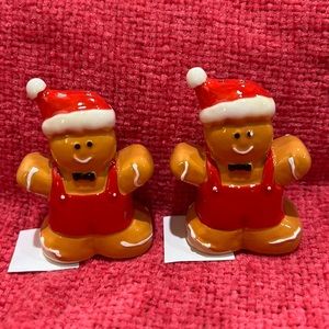 NWT Gingerbread Man Salt & Pepper Shakers Box A